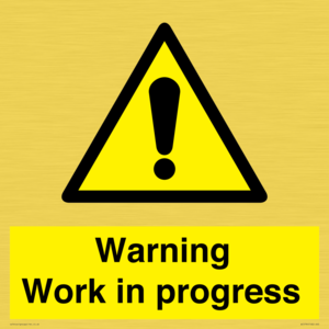 Warning Work in progress